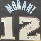 Ja Morant Autographed Signed Memphis Grizzlies Black Jersey City Edition BAS COA