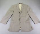 Vintage Hugo Boss Blazer Men 42R Gray Sport Coat Suit Jacket Scorsese Movie Wool