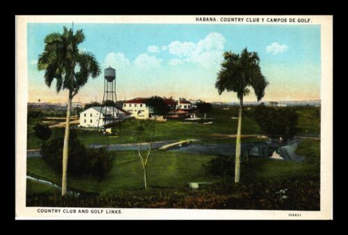 DR JIM STAMPS US COUNTRY CLUB GOLF LINKS HAVANA CUBA UNPOSTED POSTCARD