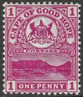 Cape of Good Hope (CoGH). 1900 Table Mountain & Coat of Arms. 1d MH SG 69