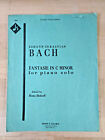 Bach: Fantasie in C Minor for piano solo, Kalmus 3040 sheet music