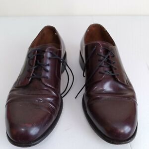 Bostonian Classics  Oxblood Leather Mens Captoe Oxfords 8 1/2 M First Flex