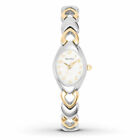 NEW* Bulova 98V02 Women's Dress S/S Silver & Gold Tone Bracelet White Dial Watch