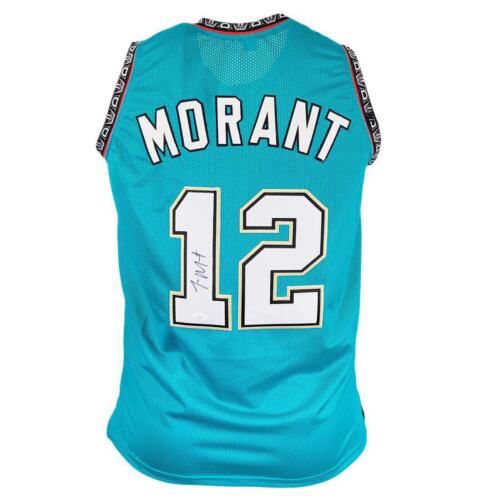 Ja Morant Signed Memphis Teal Basketball Jersey (JSA)