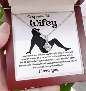 To My Wife Necklace, Christmas Gifts For Women, Anniversary unique Gift For Wife