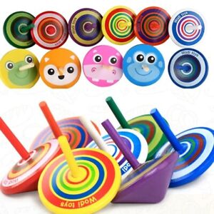 New ListingKids Mini Wooden Gyro Toys Children Adult Relieve Stress Cartoon Educational