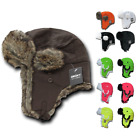 Decky Aviator Soft Faux Fur Ear Flap Hat Cap Winter Ski Trooper Trapper Fur
