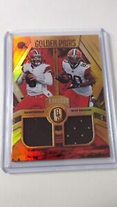 2021 Panini Gold Standard Golden Pairs Baker Mayfield & Jarvis Landry /299