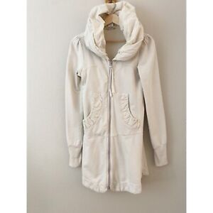Prairie Underground Cloak Hoodie Long Jacket Beige Cream Off White Sz Small