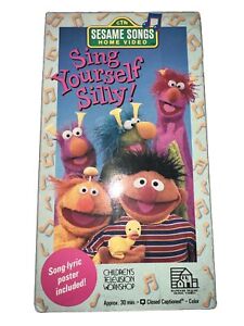 Sesame Street Home Video VHS Tape Sing Yourself Silly Sing Along Vintage 1990