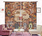 Antique Coffee House 3D Curtain Blockout Photo Printing Curtains Drape Fabric