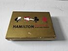 Vintage Hamilton Playing Cards 2 Decks Red & Pink Flower Decor In Box