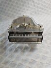 Sankyo Japan Musical Piano Jewelry Box Trinket Acrylic Music Box Tested Vintage