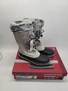 Khombu Size 9 Women's Emily Suede Leather Faux Fur Winter Snow Boots