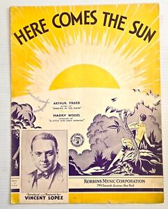 New ListingHERE COMES THE SUN - 1930 - SHEET MUSIC