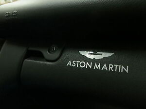 2pcs Dashboard Badge decal sticker *ASTON MARTIN* L (For: Aston Martin Rapide S)