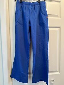 Urbane Womens Scrubs Pants Size XS Petite Blue Drawstring Medical Uniform Ladies