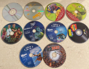 Lot of 10 Kids / Family DVD Movies.  Disney / Lorax / Nemo / Scooby Etc.