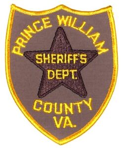 PRINCE WILLIAM COUNTY – SHERIFFS DEPT - VIRGINIA Police Patch VINTAGE OLD MESH
