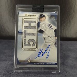 2023 Topps MLB Luminaries Anthony Rizzo GOLD Auto Yankees Game-Used Patch 10/15