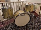 Vintage 1960s Ludwig No. 980 Super Classic Drum Set in Silver Sparkle 22 16 13