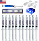 New- Teeth Whitening Kit (11) Gels (2) Trays (1) White LED Light Best Set 44%
