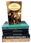 Hemingway Dickens Book Lot of 5 Hardcover/Paperback Fiction Novels Mix