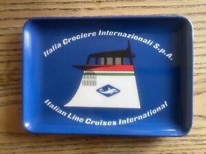 Italian Line Cruises tray (vintage) (plastic)