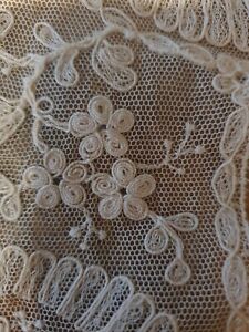 Antique Vintage Delicate Lace Dress Collar. Point De Gaze?