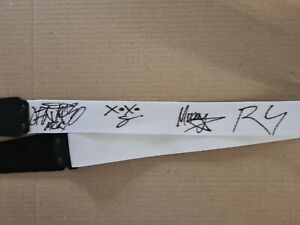 MY CHEMICAL ROMANCE Fully hand Signed Guitar Strap x5