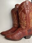 Justin Teju Lizard Leather Cowboy Boots 10.5 EE With Box Cognac
