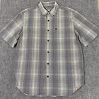 Carhartt Short Sleeve Button Shirt Mens Large Relaxed Fit Plaid