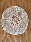 French 1800's Antique Normandy lace doily Hand Made Rare