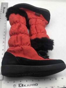 Coach Womens Theona F2020 Red Signature Mid-Calf Zipper Snow Boots Size 7B