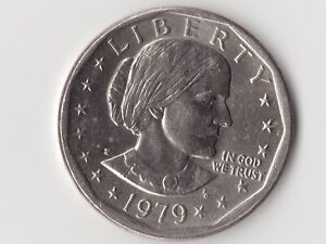 1979-P Wide Rim Susan B. Anthony Dollar Remarkable Markings