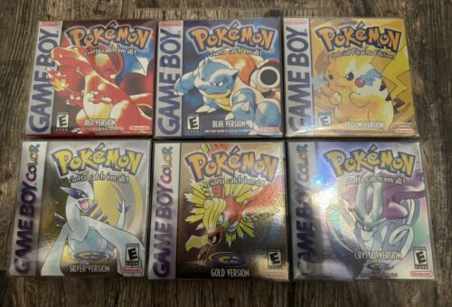 New ListingPokemon Gameboy Box Only Red Blue Yellow Silver Gold Crystal PLEASE READ!!!
