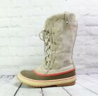 Sorel Women's Joan of Arctic Knit Tan Suede Insulated Winter Boots Size US 9