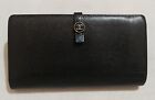 CHANEL Authentic CC Logos Quilted Long  Wallet Purse     Leather