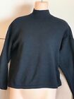 ST. John black vintage back zipper sweater,size M