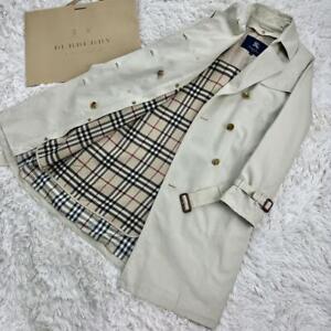 Burberry London Nova Check Trench Coat with Liner Light Beige 38/M(US:S) 04851c