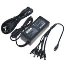 8 Ports pigtail 12V 4A DC Power Supply Adapter for CCTV Camera LED DVR PSU Mains