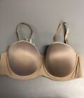Third Love Classic Strapless Bra 38B Color Nude Multi Way Wear Matching Straps