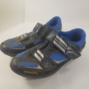 SHIMANO SPD-SL Cycling Shoes US 9 EU 43 SH-R073B Black Blue