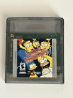 GAME BOY COLOR  THE SIMSONS NIGHT OF THE LIVING TREEHOUSE OF HORROR  GAME