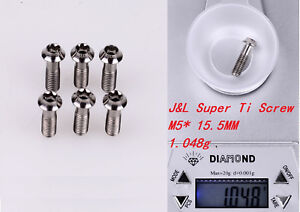 J&L Super Titanium/Ti Stem Bolts-for 3T,Easton,ENVE,Zipp,FSA,Ritchey-1g* 6pc