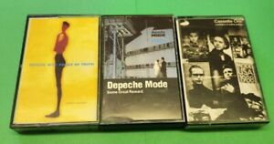 Tested Depeche Mode Lot Of 3 Cassette Tapes  Alternate 1980s