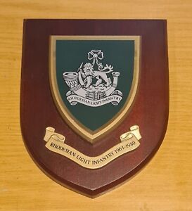 Post war Rhodesian Light Infantry RLI Copper Plaque