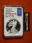 2022 S PROOF SILVER EAGLE NGC PF70 ADVANCE RELEASES EDMUND MOY HAND SIGNED LABEL