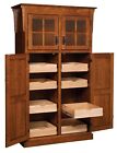 Amish Mission Arts Crafts Kitchen Pantry Storage Cupboard Roll Shelf Solid Wood