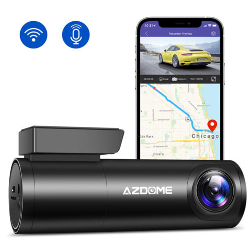 AZDOME HD 1080P Dash Cam WiFi Recorder Car Camera DVR G-Sensor Night Version App